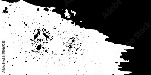 Smooth vector transition from black to white with straight broken lines. Modern vector background for transition from one image to another