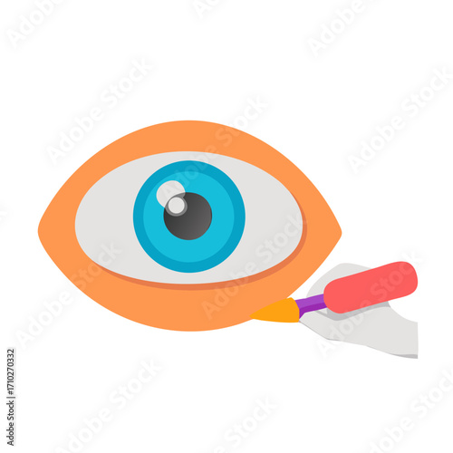 Making a plasticine eye animation
