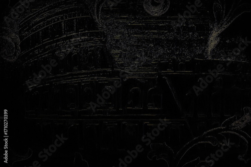 abstract background with grunge effect. Beauty of fresh bright background in dark color. Decorative bright retro backdrop. Cool creative template layout. Ornate stylish wrapping paper metal pattern.