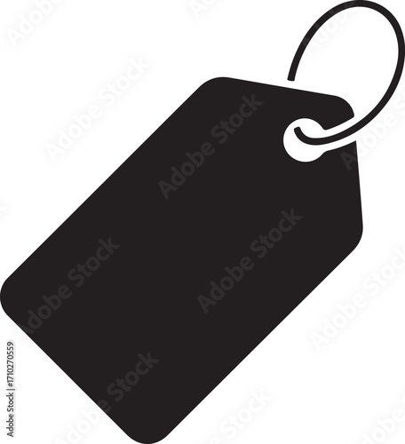 Blank Price Tag or Label Icon Keywords: price tag, label, tag, blank, empty, sale, discount