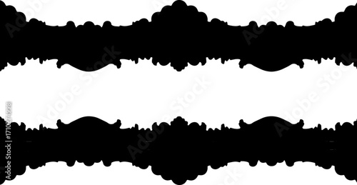 Silhouette design frame icon designs frame style 