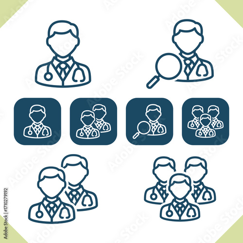 Medical Staff Icons