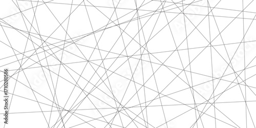 Abstract black lines with white background. Creative and geometric shape with white luxury pattern and paper texture design in illustration with white line background.	