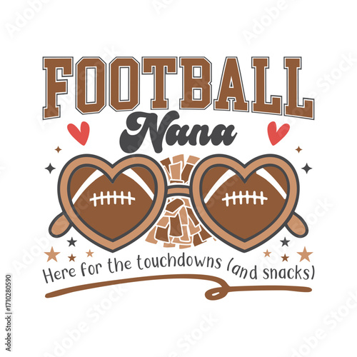 Football nana cheer football family, Football cheer family SVG
