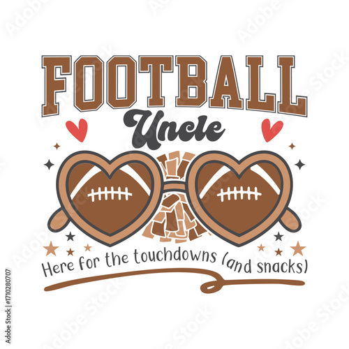 Football uncle cheer football family, Football cheer family SVG
