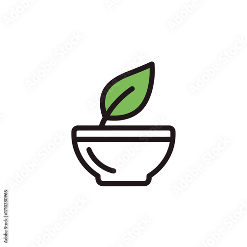 Vector concept of herbal methods for natural healthy living