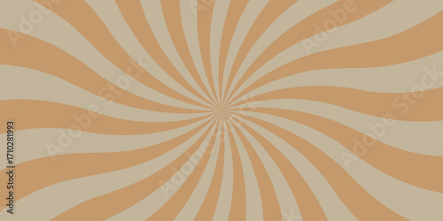 Sunburst Modern retro vintage sunrise sunbeam element spiral striped. Spiral starburst and striped pattern abstract geometric retro sunrays line wavy texture.	
