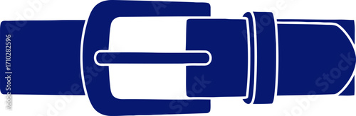 midnightblue buckle a icon of classic style and refined elegance, isolated on transparent background