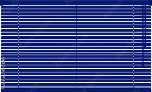 modern navy blue venetian blinds stylish window treatments for contemporary homes, isolated on transparent background