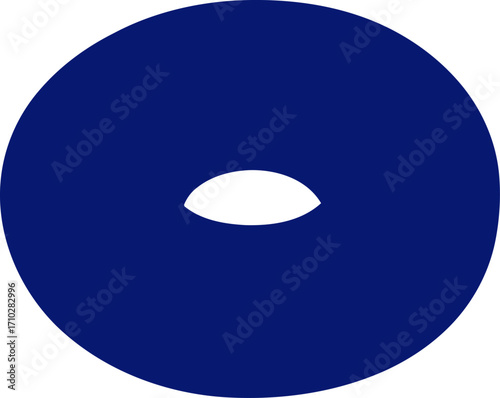 mysterious midnight blue enigma abstract graphic for intriguing designs, isolated on transparent background