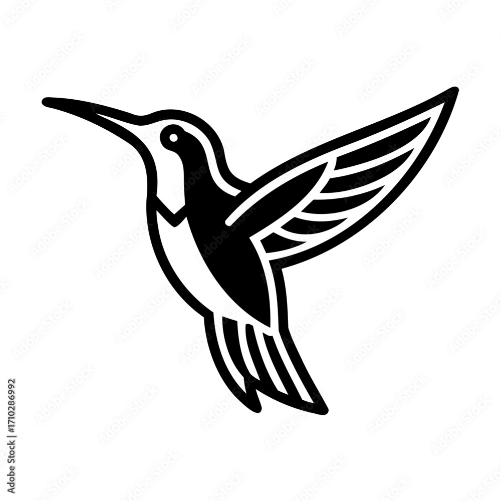 Obraz premium Vector Illustration Of A Hummingbird