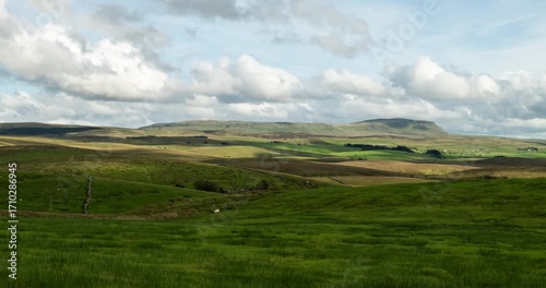 Timelapse of light and shadow on the hills