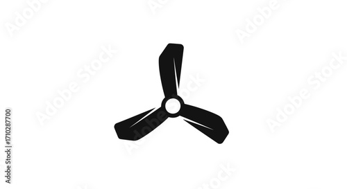 Stylized Propeller Icon - A Symbol of Motion and Innovation.