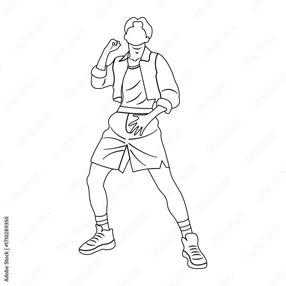 Fototapeta premium boy dancer