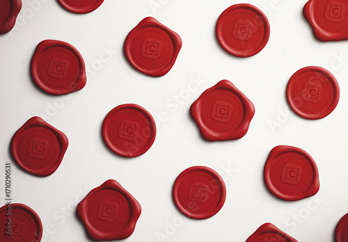 Wax Seals Diagonal Mockup