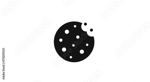 Delicious cookie with a bite taken out, perfect for snacking and enjoying.