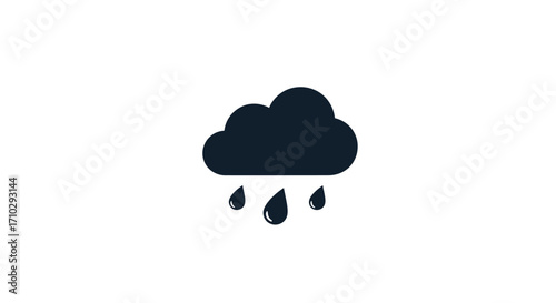 Dark Rain Cloud Image.