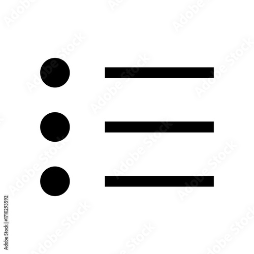 list glyph icon