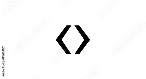 Photos Two parallel lines forming a diamond shape, simple graphic design