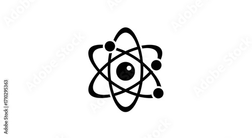Atomic structure illustration representing scientific concepts and fundamental elements.