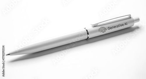 White Ballpoint Pen for Business Use.