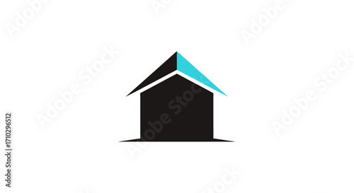 Abstract Modern House Logo Design.