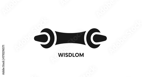 Two Wrench Icons, Black and White, Simple Design, Industrial Theme, Tools.