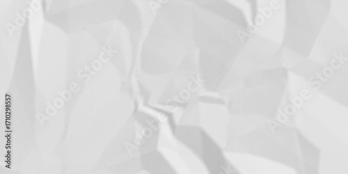 Crumpled paper Blank white crumpled and creased paper poster.	