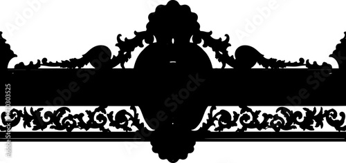 Silhouette design frame icon designs frame style 
