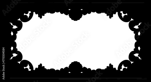 Silhouette design frame icon designs frame style 
