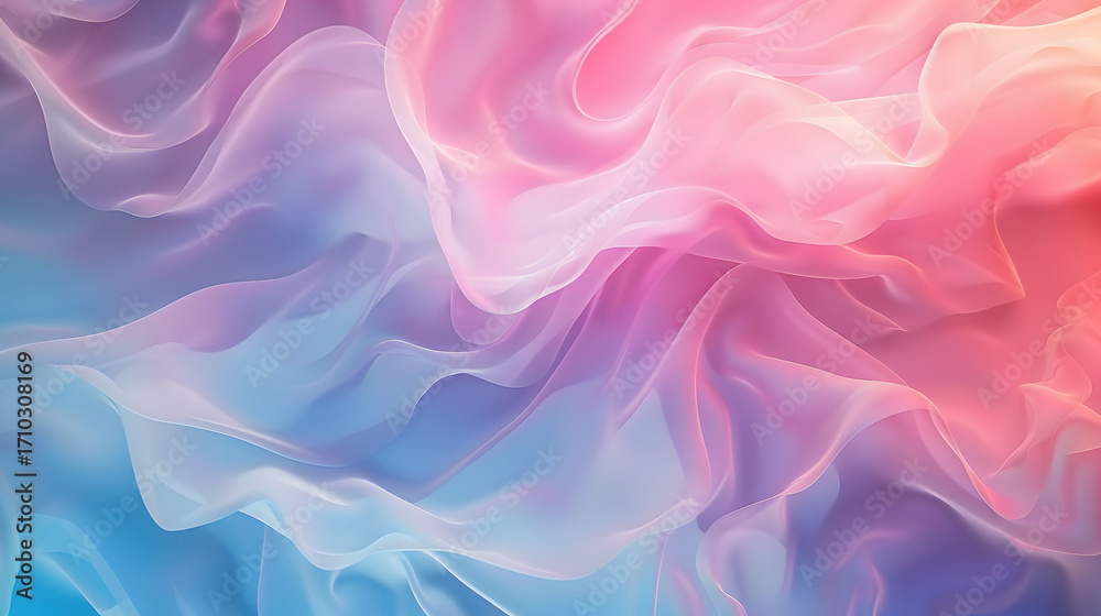 Fototapeta premium Smooth pastel gradient background, abstract color blending, soft modern design, ultra clean and elegant, seamless
