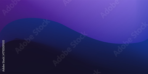 Abstract black, blue and purple liquid background. Gradient mesh effect bright color blend. Blurred fluid colorful mix fluid and grain grunge texture gradation, vector noise blur abstract background