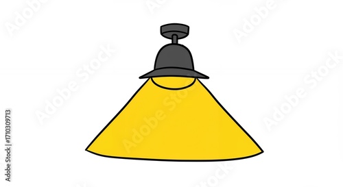 Simple ceiling light illustration