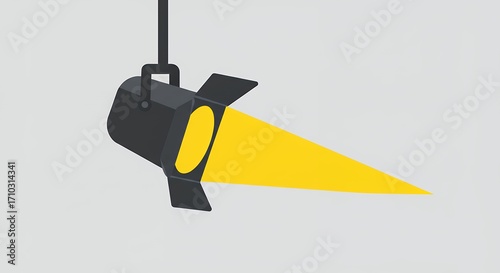 Spotlight illuminating