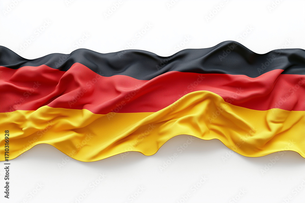 Naklejka premium Gemany flag on white background