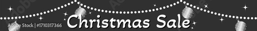 Christmas Saleバナー クリスマスツリー ブラック〜Christmas Sale Banner Christmas Tree Black〜