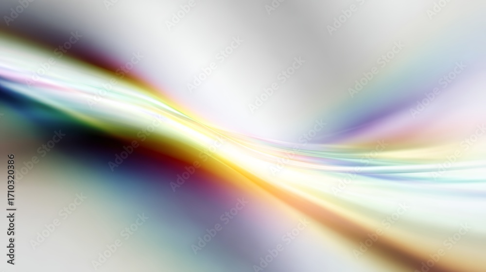 Naklejka premium Vivid abstract light waves with soft gradient colors and dynamic flow