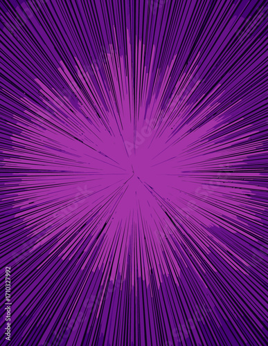 Fondo púrpura vibrante con efecto de rayos vectoriales