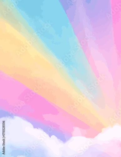 Fondo abstracto con degradado de colores pastel vibrantes