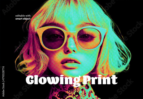 Glowing Print Photo Effect