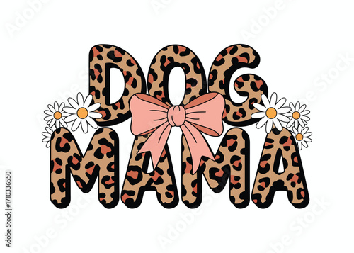 Leopard Print Dog Mama