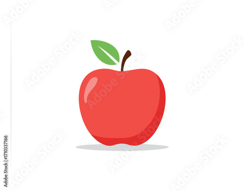 apple, fruit, food, leaf, healthy, vector, illustration, red, ripe, icon, fresh, diet, nature, green, sweet, health, juicy, symbol, delicious, art, tomato, design, organic, natural, eat