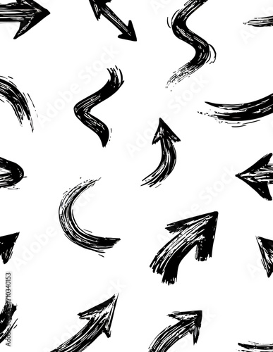 Colección de flechas vectoriales dibujadas a mano, estilo sencillo