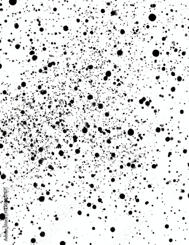 Textura vectorial de salpicaduras de tinta monocromática