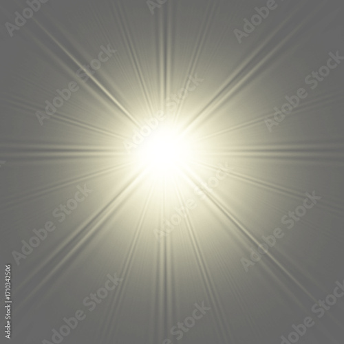 Stunning lens flare effect with radiant light beams, perfect for adding a touch of magic, hope, and inspiration to your designs and creative projects