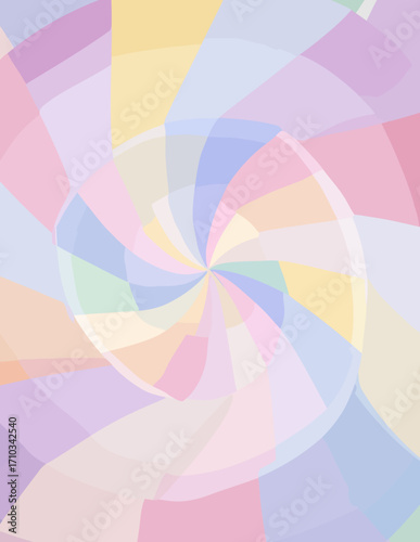 Fondo abstracto de remolino en estilo vectorial, colores pastel suaves