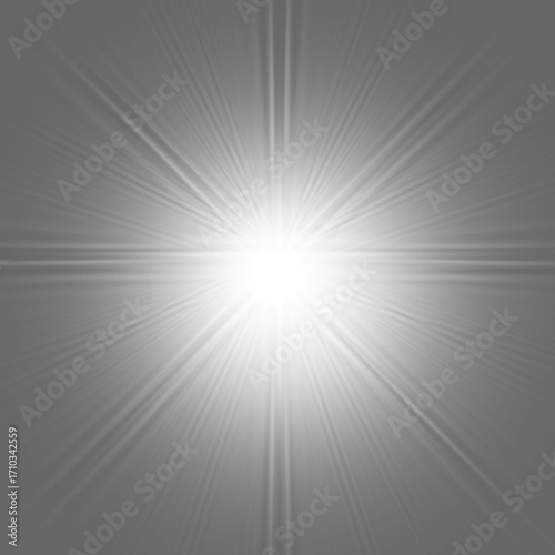 Stunning bright light burst with radiant beams, perfect for adding emphasis and energy to your creative designs, a burst of brilliance here