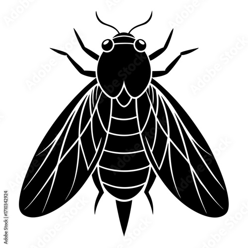vector illustration of a wasp