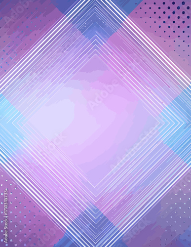 Fondo abstracto geométrico vectorial con degradado suave en tonos pastel