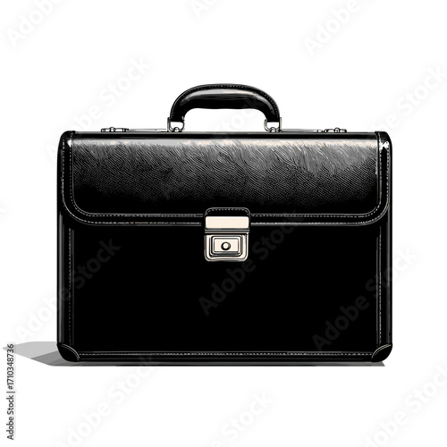 Vector illustration of a travel suitcase isolated on a white background